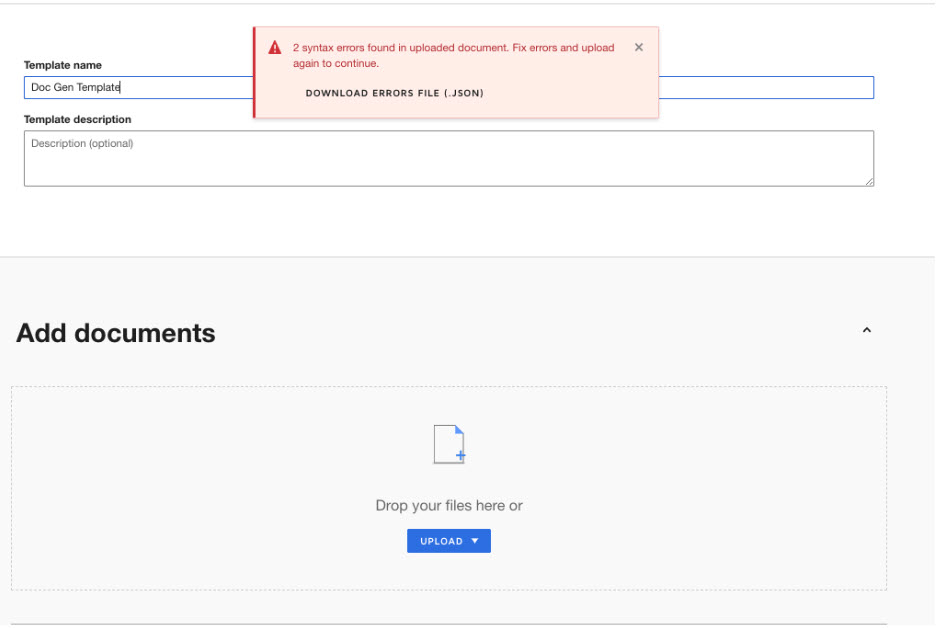 Troubleshooting Syntax Errors With Document Generation Templates