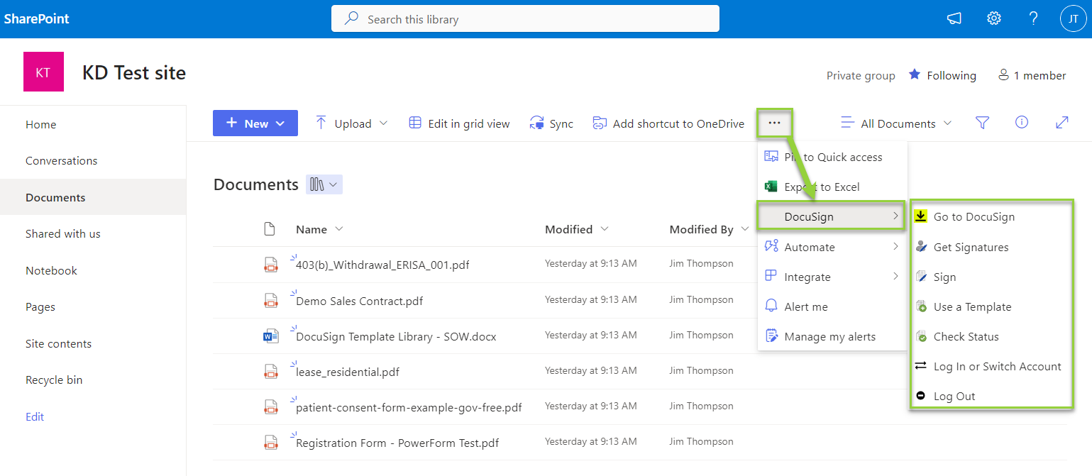 How to Install Docusign for SharePoint Online