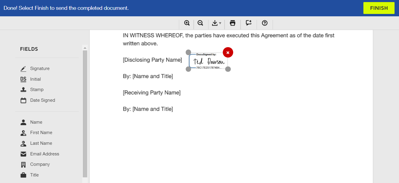 Sign a Document