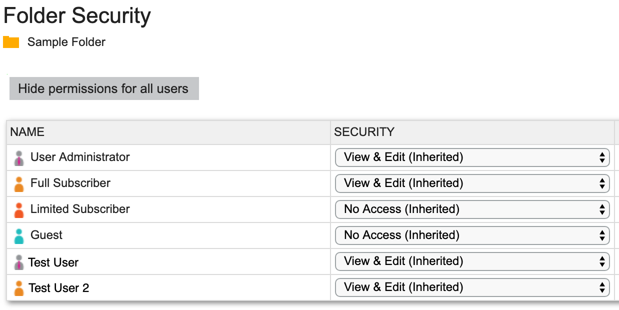 check-user-folder-security