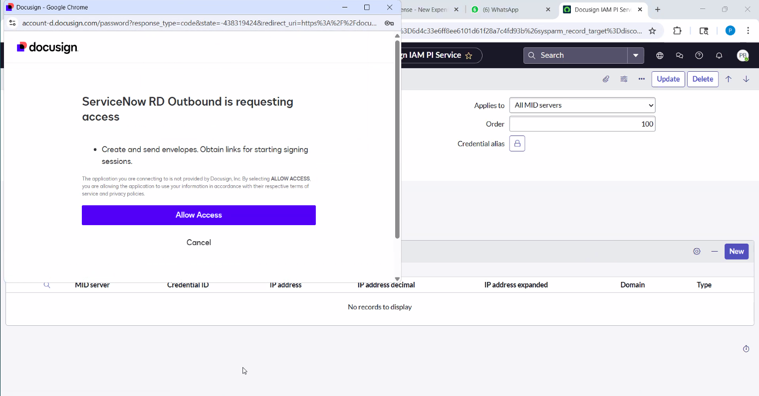 Step 3: Configure OAuth 2.0 Credential for Docusign IAM Account API