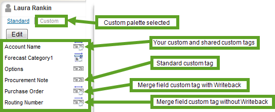 Add Custom Tags with Merge Field Settings