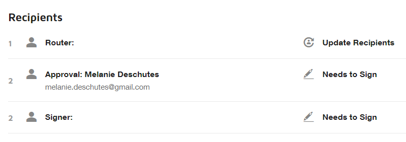 When To Use Update Recipients