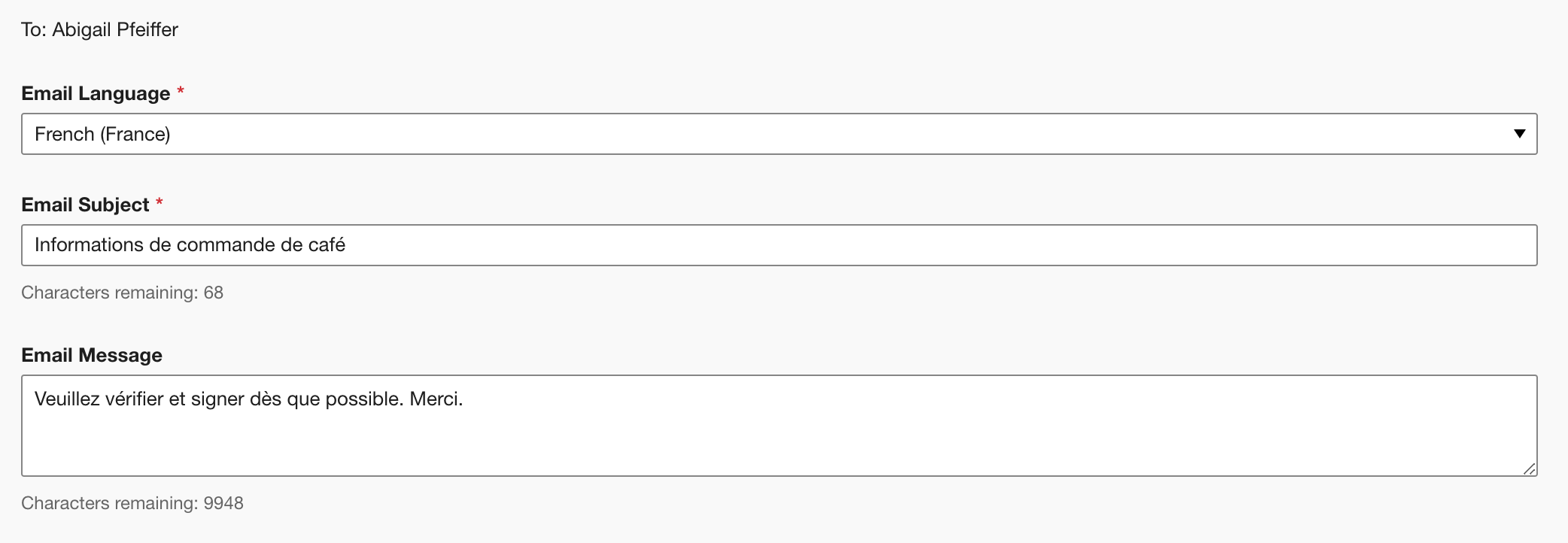 Set The Recipient Language And A Custom Email Message set-the-recipient-language-and-a-custom-email-message