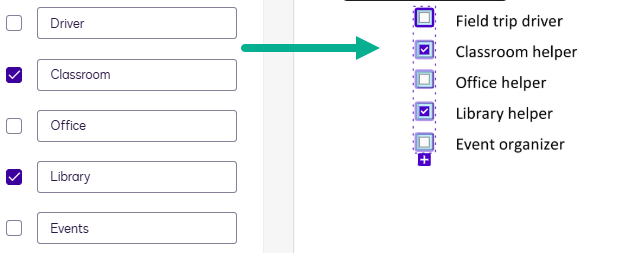 Checkbox Values Checkbox Group Properties: Tooltip, Labels, and Values