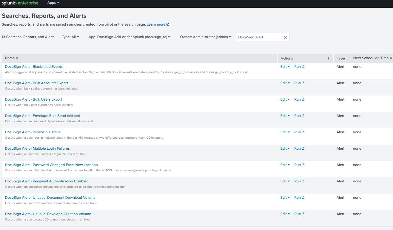 Configure and Enable Alerts