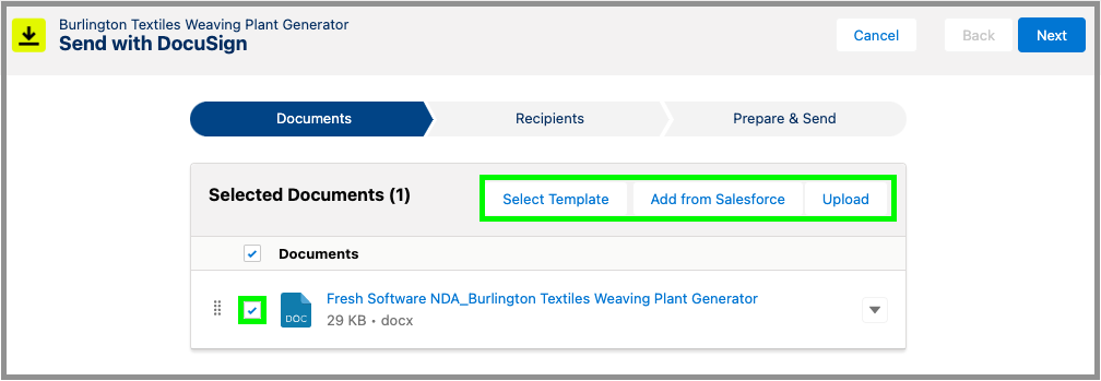 Create and Send a Standard Send With Docusign Envelope