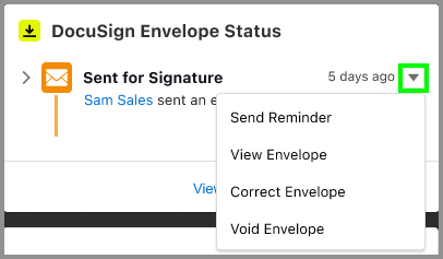Void Active Docusign Envelopes