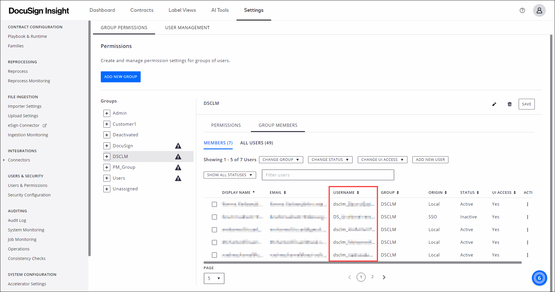 Local Groups and Security Settings