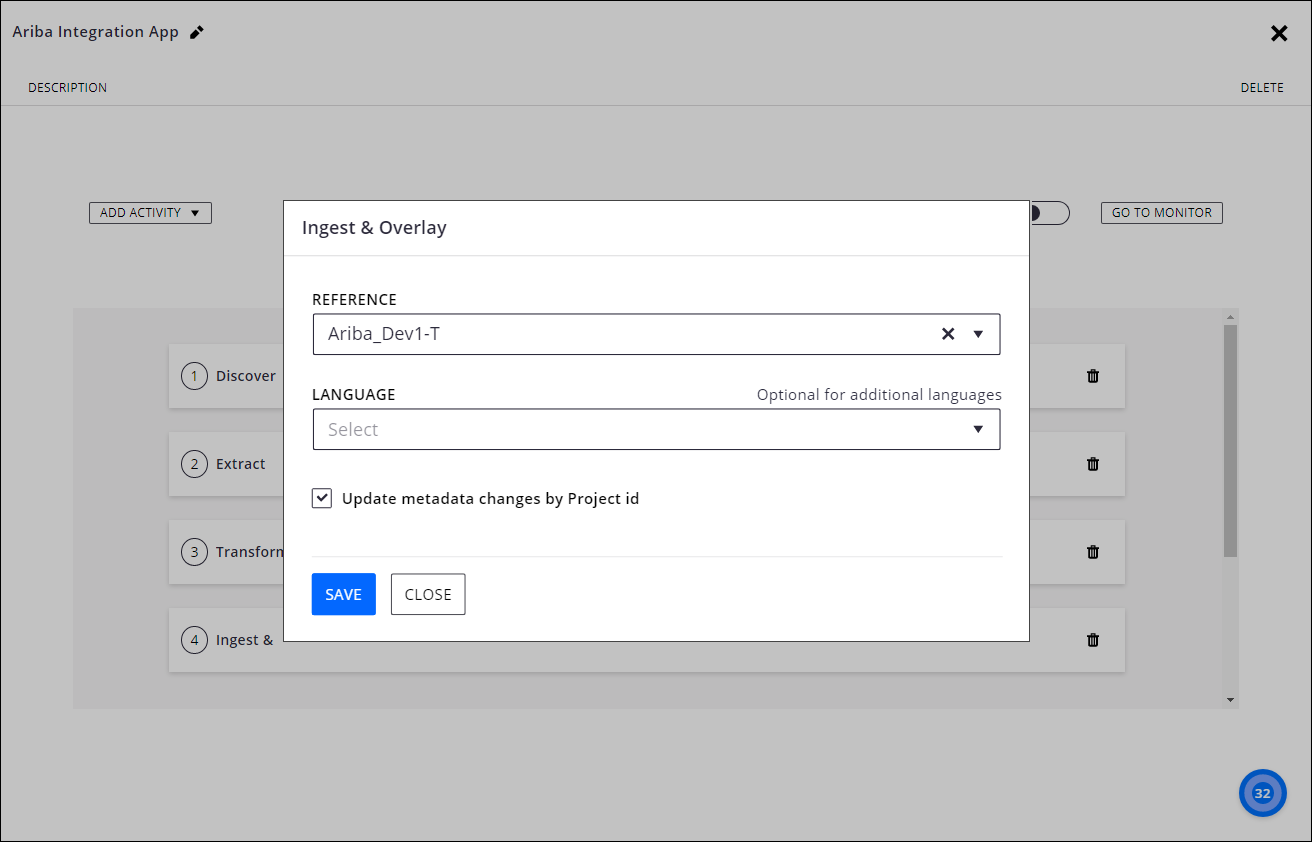 Configure the Ingest & Overlay Activity to Send Transformed SAP Ariba ...