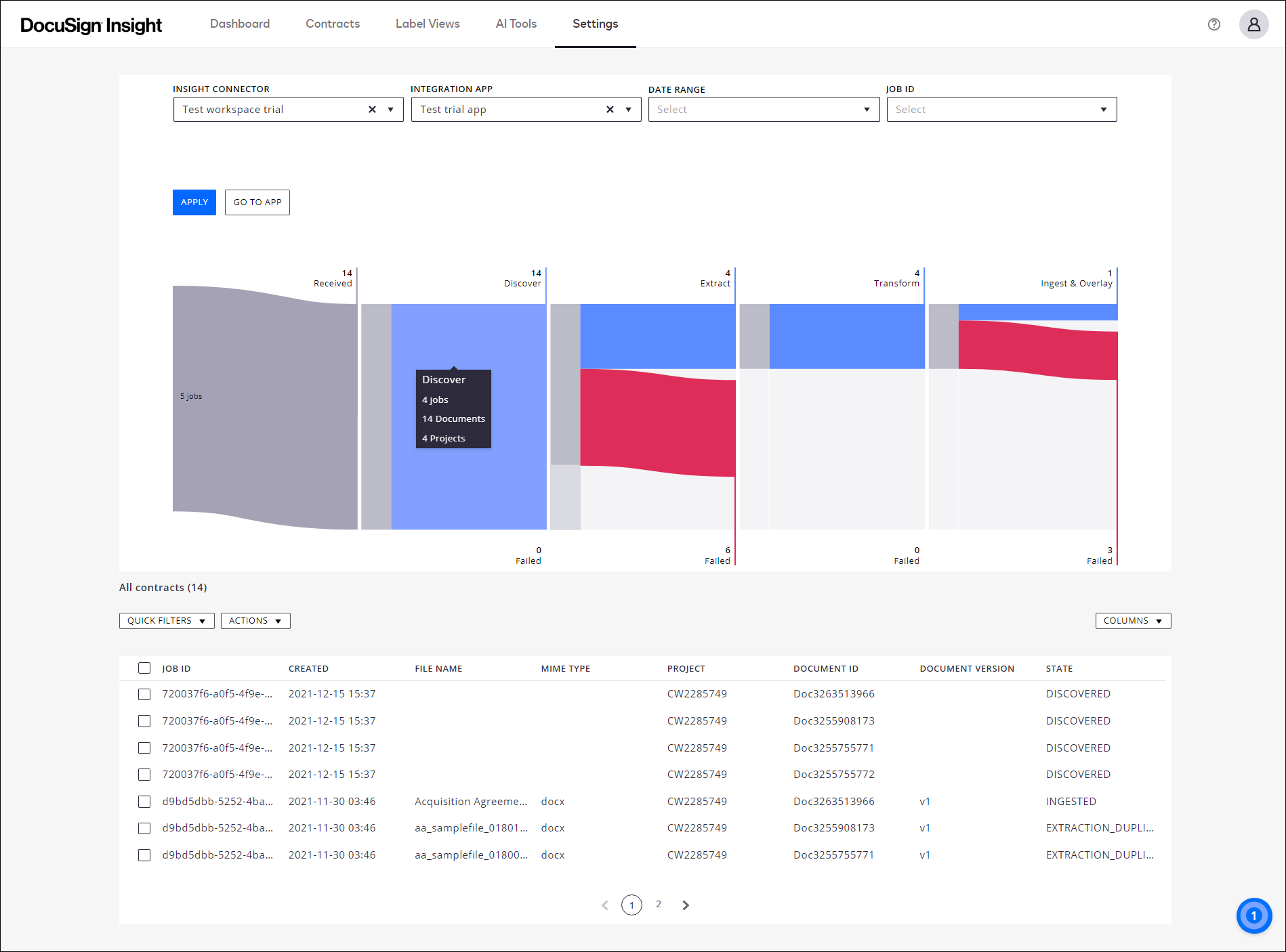 Use the DocuSign Insight Connector Monitor to View Processing Results ...