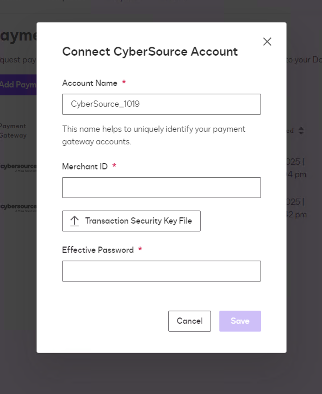 Cybersource Payment Gateway