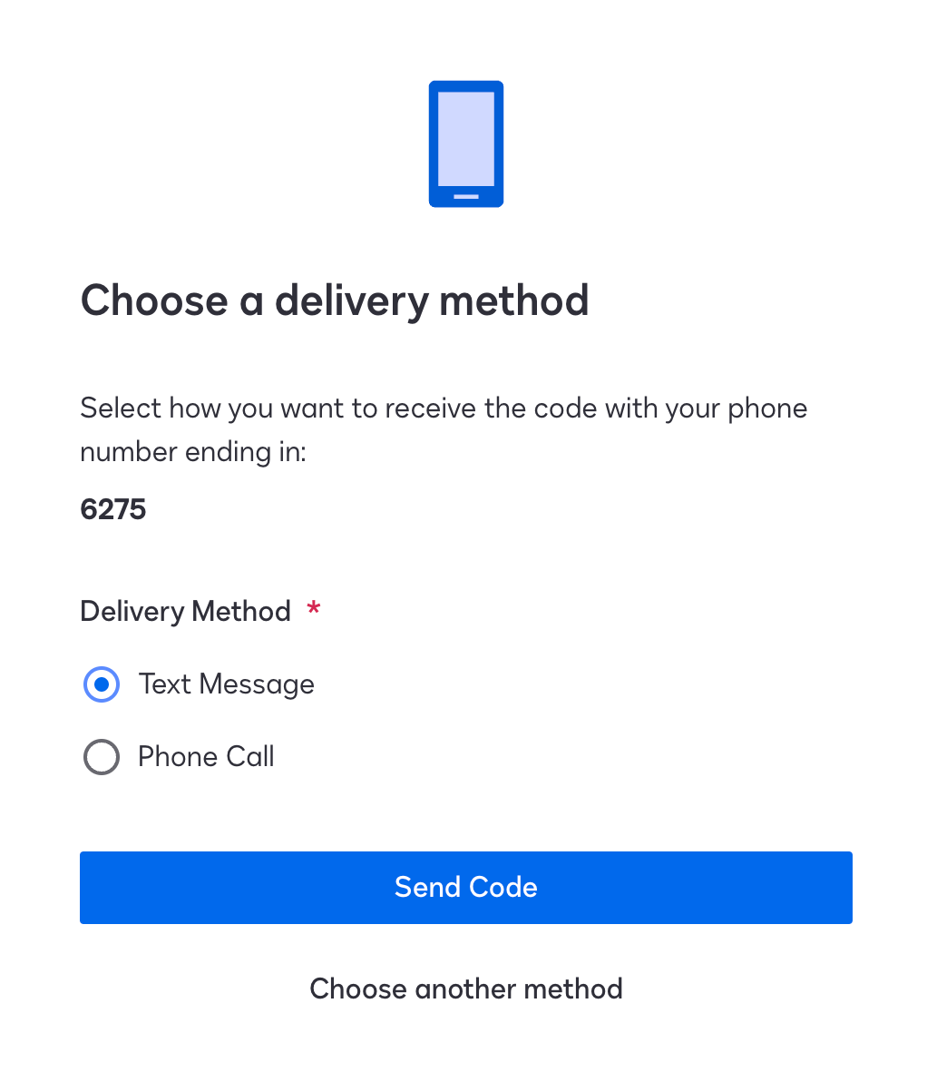 Set Up Two-Step Verification With Text or Call
