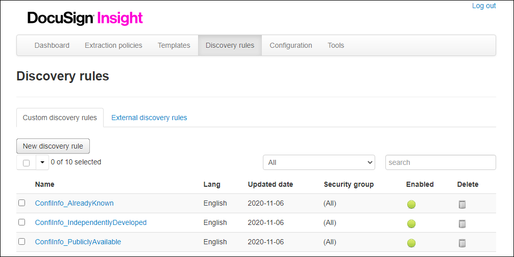 Creating Discovery Rules