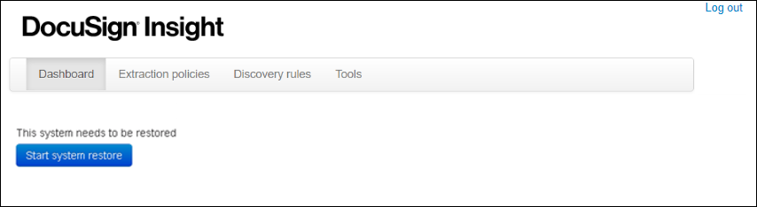 Analytics System Recovery