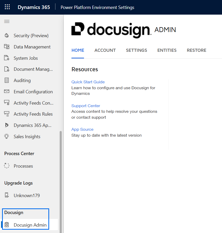 Enable Docusign Agreements to Access Docusign Agreement Manager in ...