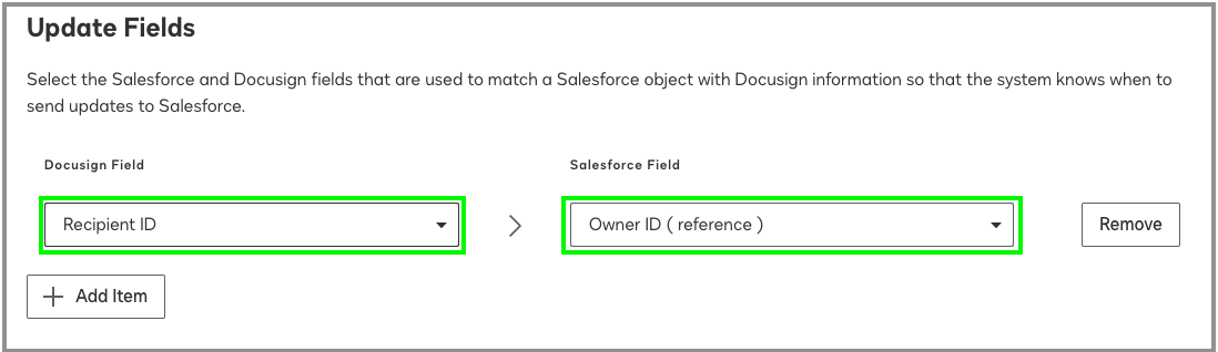 Use Docusign Connect to Link Salesforce Fields to Docusign Fields