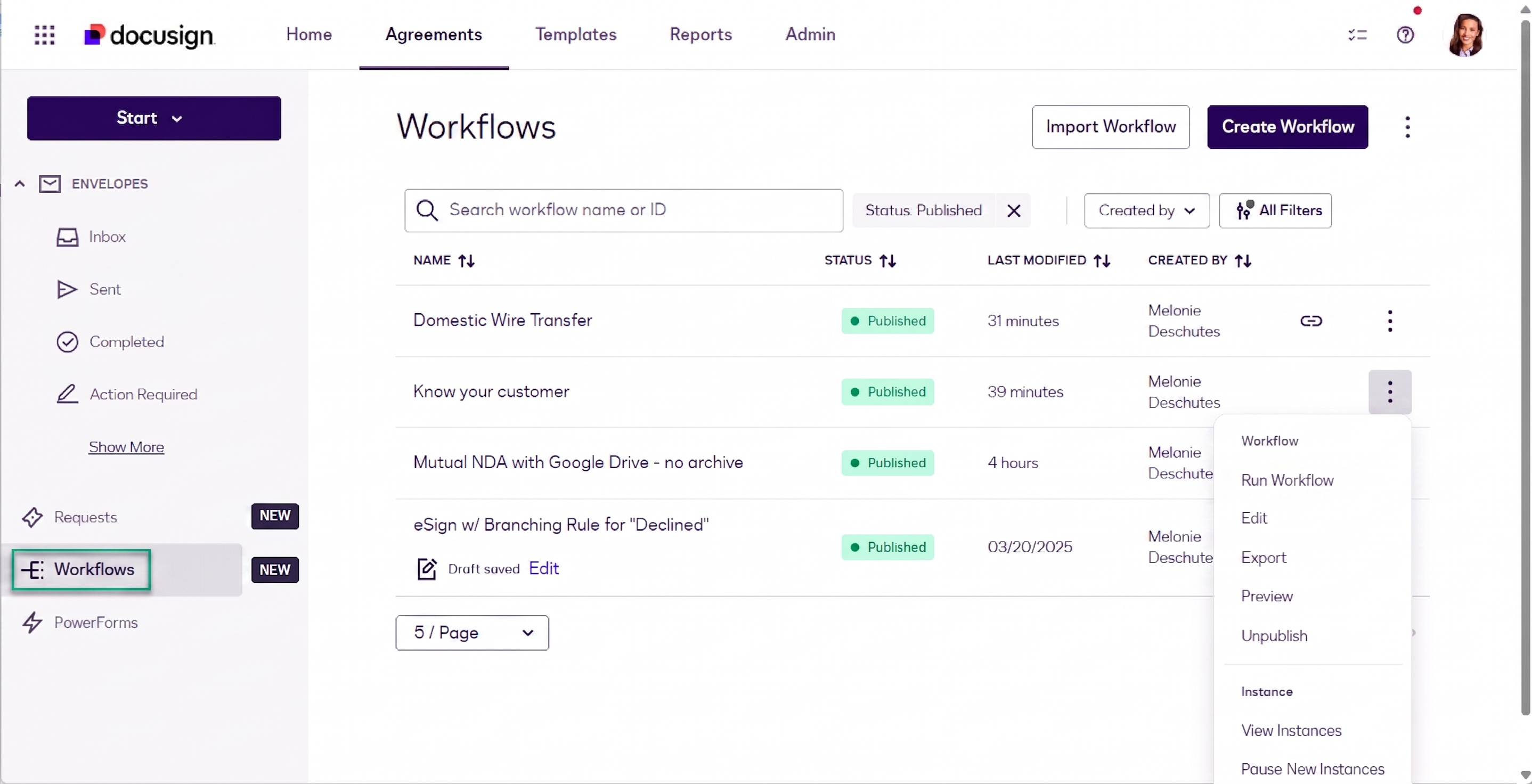 Using Workflow Builder Templates