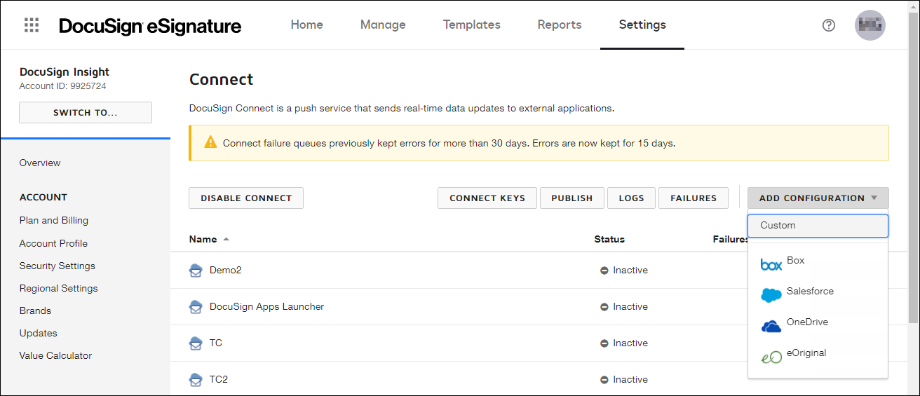 Esign Docusign Listen on Completed Envelopes to Update DocuSign Insight with Changes ...