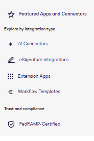Docusign Functionality Access Docusign Apps