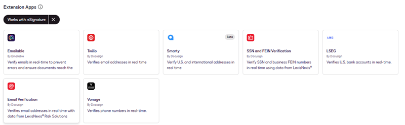 Locate Docusign Apps for Your Workflow Processes