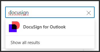 Uninstall DocuSign for Outlook