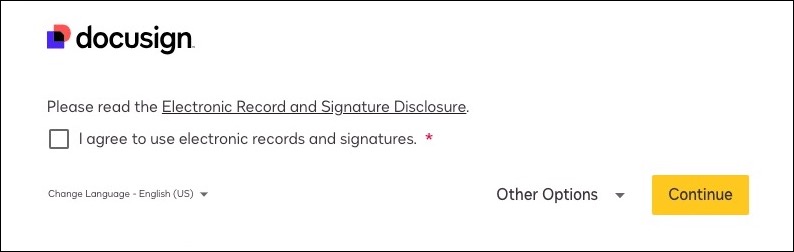 Electronic Record and Signature Disclosure