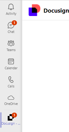 Docusign Notifications in Teams