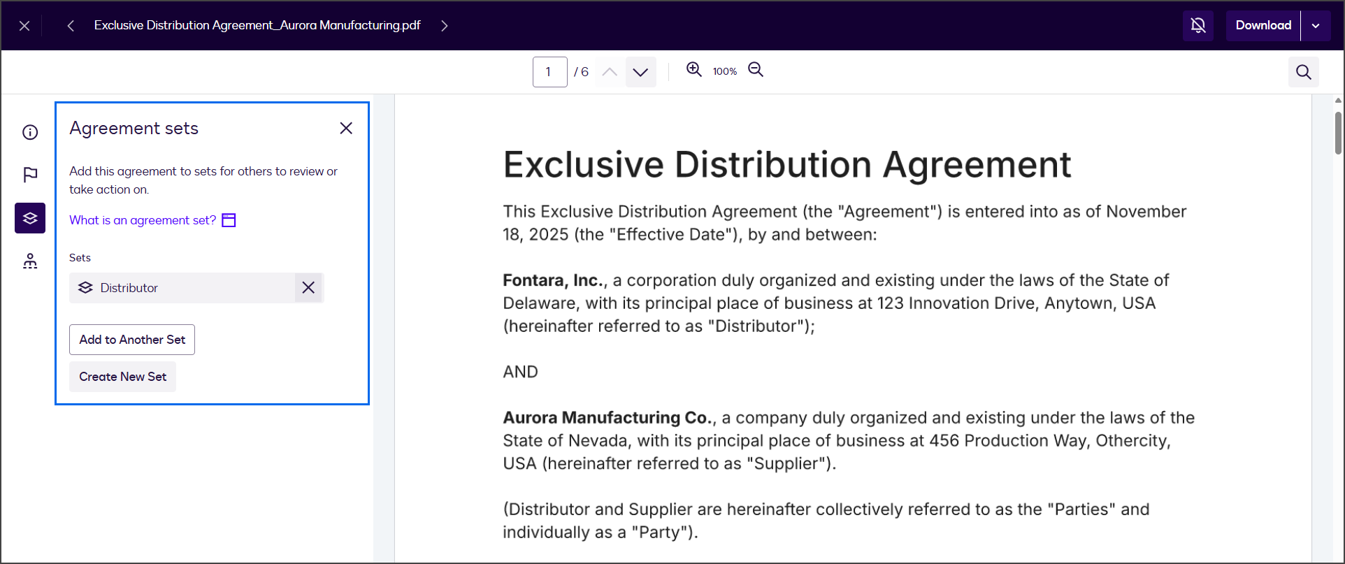 Add Individual Agreements to Existing Agreement Sets