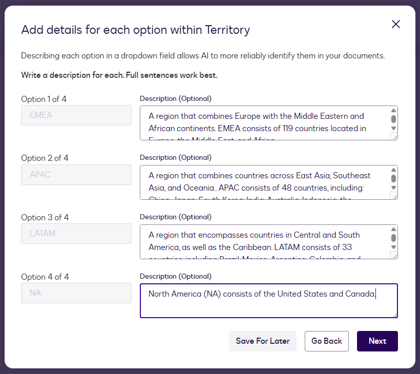 Enable AI Detection for Your Custom Fields