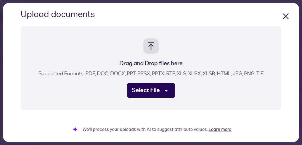 Upload Documents to Navigator