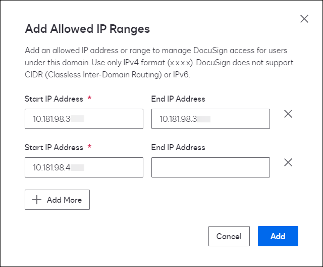 Restrict Domain IPs