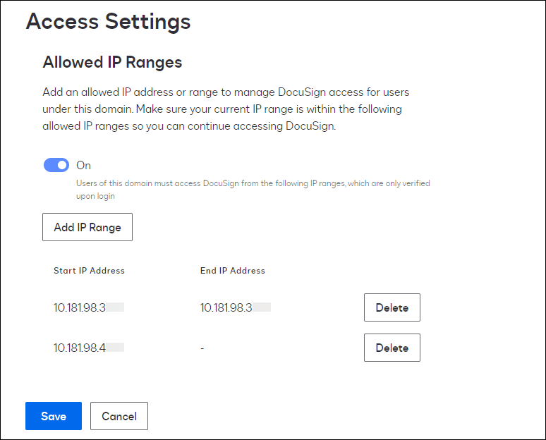 Restrict Domain IPs