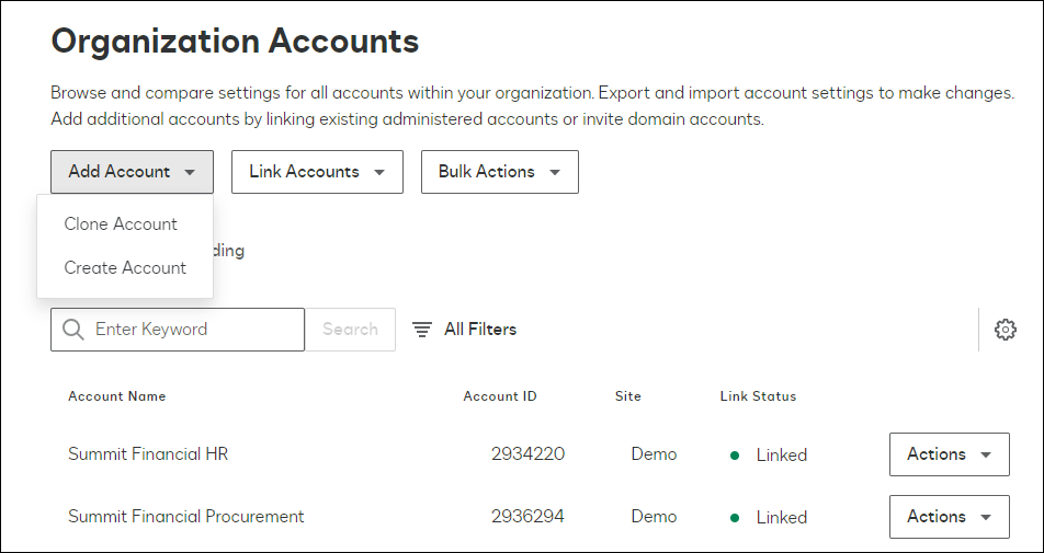 New Accounts Program Create a New Account