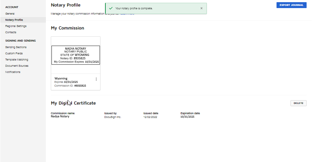 docusign signing certificate is expired
