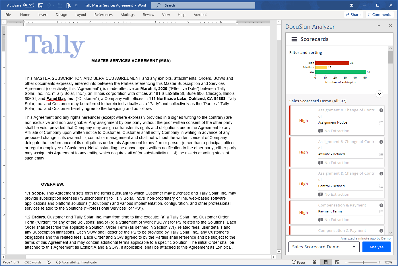 Submit a Document to DocuSign Insight for Analysis to View Extracted ...