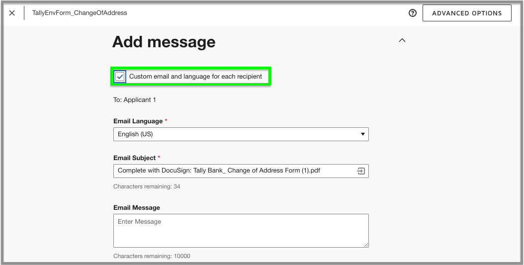 Use Features From a Docusign Server Template in an Envelope Template