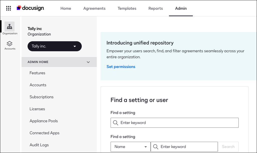 Docusign Admin and Docusign eSignature Settings UI Changes: August 2024 FAQ