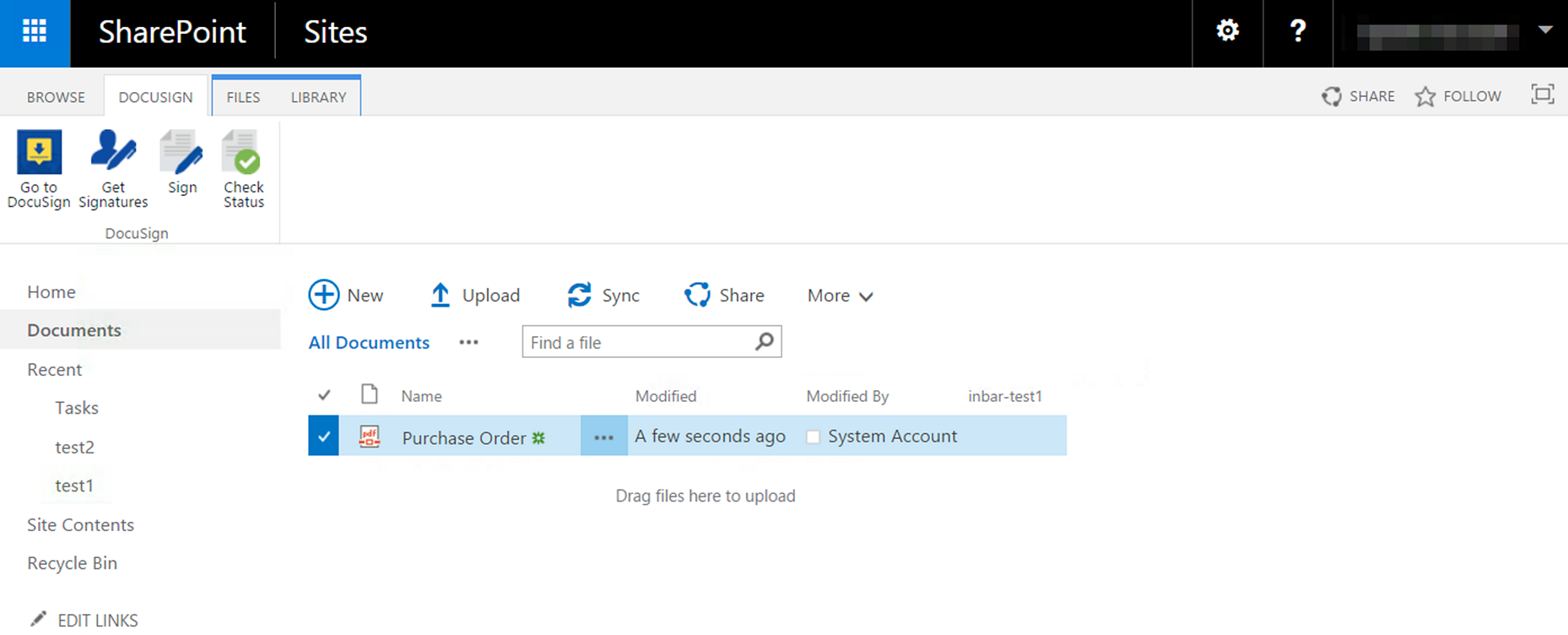 Library Settings Docusign For SharePoint On Premises Library settings docusign for sharepoint on premises