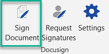 Sign a Document With Docusign for Word