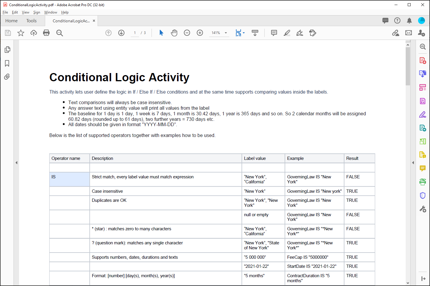 Access Examples to Assist in Configuring a Query Builder Activity for a ...