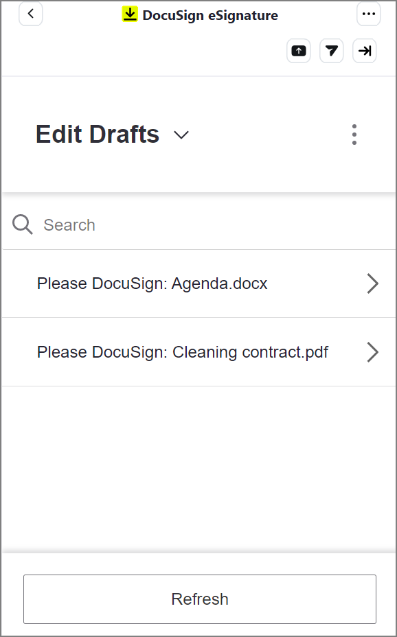 Edit draft envelopes