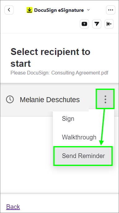 Send Reminders Send a Reminder