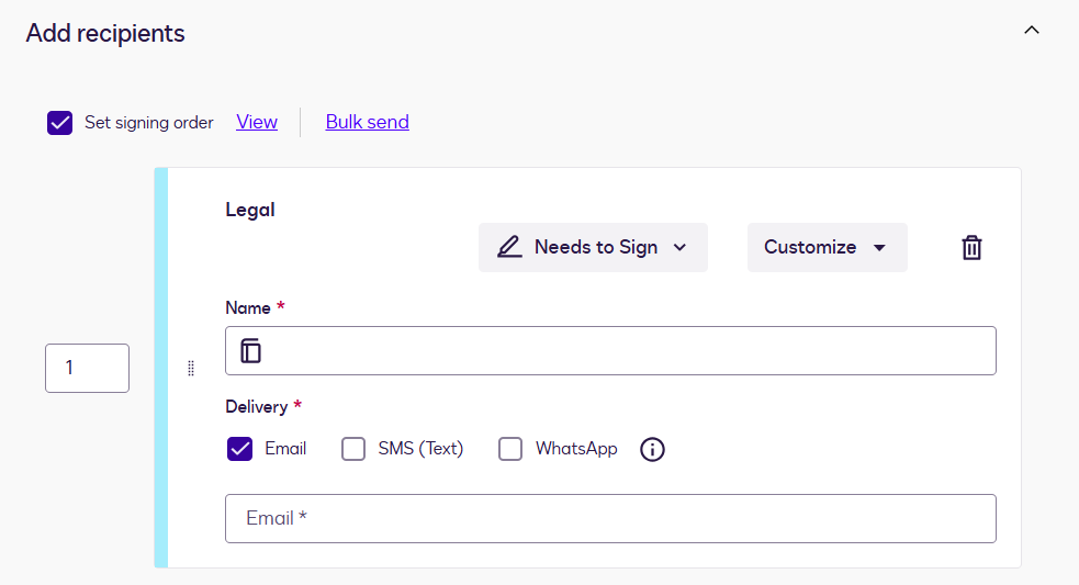 Use a Template to Create an Envelope