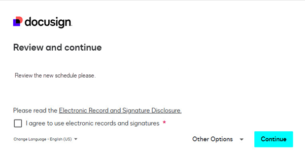 Docusign eSignature Signing Process