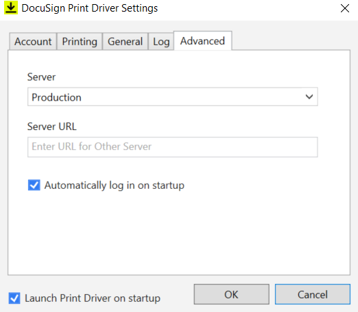 Print Driver Settings