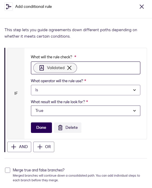 Configure a Branching Rule